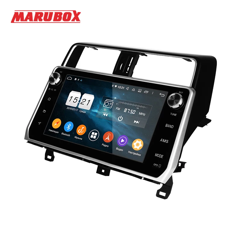 Автомобильный мультимедийный плеер Marubox Android 10 для Toyota Land Cruiser Prado 2017 64 ГБ автомобильный DVD с DSP GPS навигацией