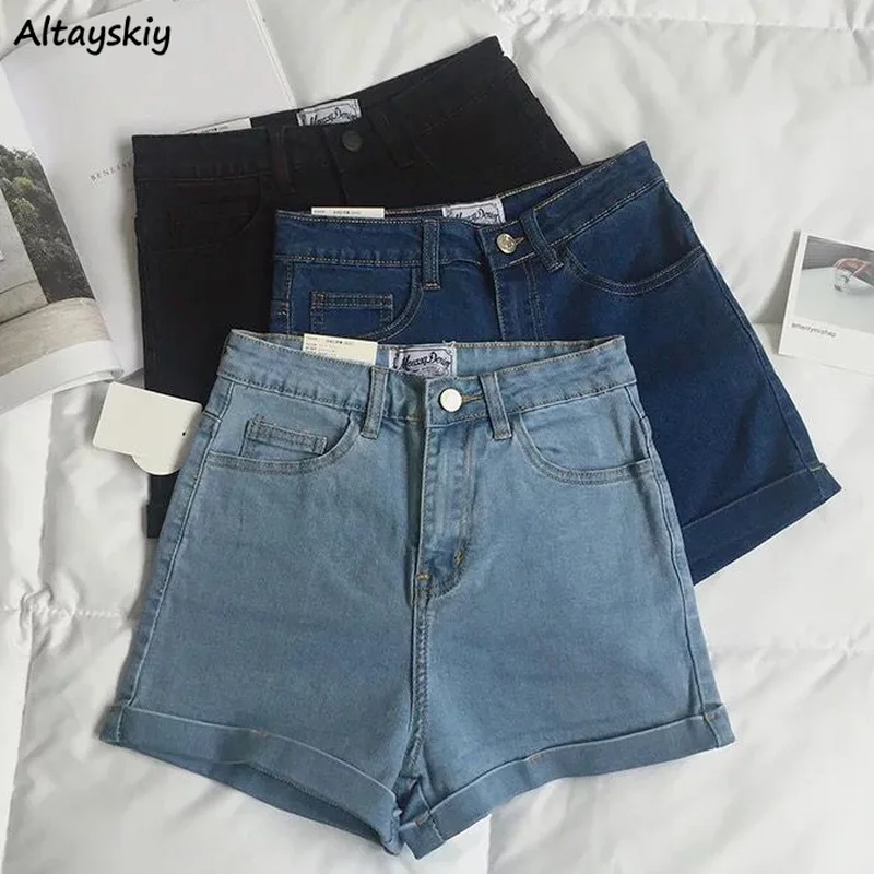 

Shorts Women Summer Various Colors Denim Ladies Trousers Sexy Skinny Buttons Hot Streetwear Club Girls XS-5XL Y2k Popular Simple
