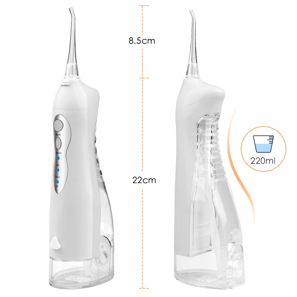 

USB Oral Irrigator Water Flosser Electric Dental Water Jet 220Ml Water Tank Waterproof Teeth Cleaner Oral Health Machine