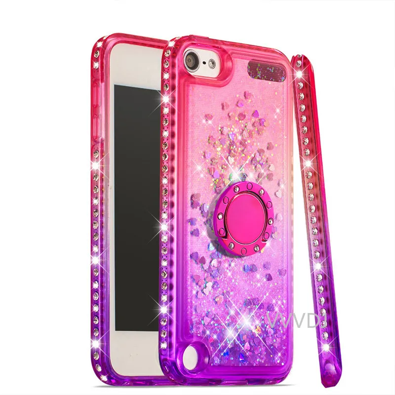 Новые блестящие чехлы из ТПУ с алмазным градиентом для iPod Touch 7 (2019) 6 5 Модный чехол
