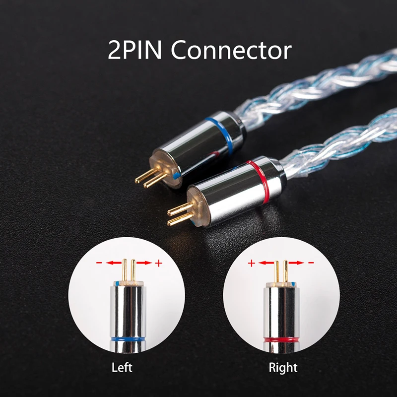 Yinyoo 16 Core High Purity Silver Plated Cable 2.5/3.5/4.4MM With MMCX/2PIN/QDC TFZ FOR KZZS10Pro AS10 ZSNPRO C12 V90 BLON BL-03
