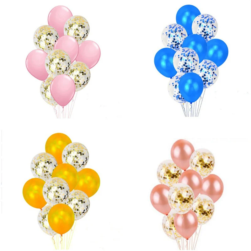 

10 шт., прозрачные латексные конфетти, 12 дюймов