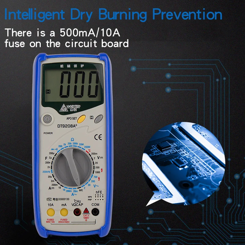 Тестер мультиметр Цифровой Профессиональный умный DT9028A индикатор напряжения