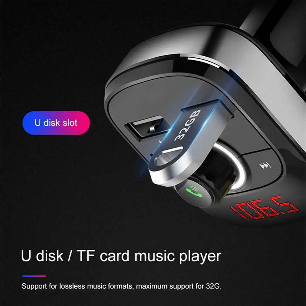 Car MP3 Player Bluetooth FM Transmitter Kit Hands-Free 3.1A Dual USB Charger | Автомобили и мотоциклы