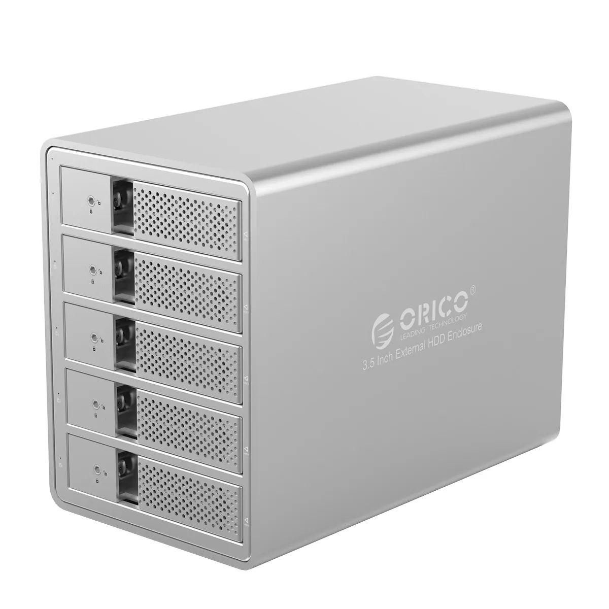 ORICO 5 Bay 3,5 дюймов USB3.0 SATA HDD док-станция с 150 Вт Мощный жесткий диск корпус чехол для SSD, HDD для жесткого диска ноутбука