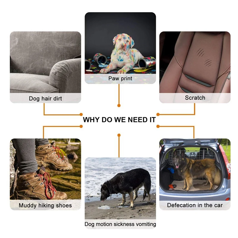 

Dog Trunk Protector Dog Waterproof Trunk Cover For Dogs Car Universal Dog Protective Cover With Side Guard Protective Cover For
