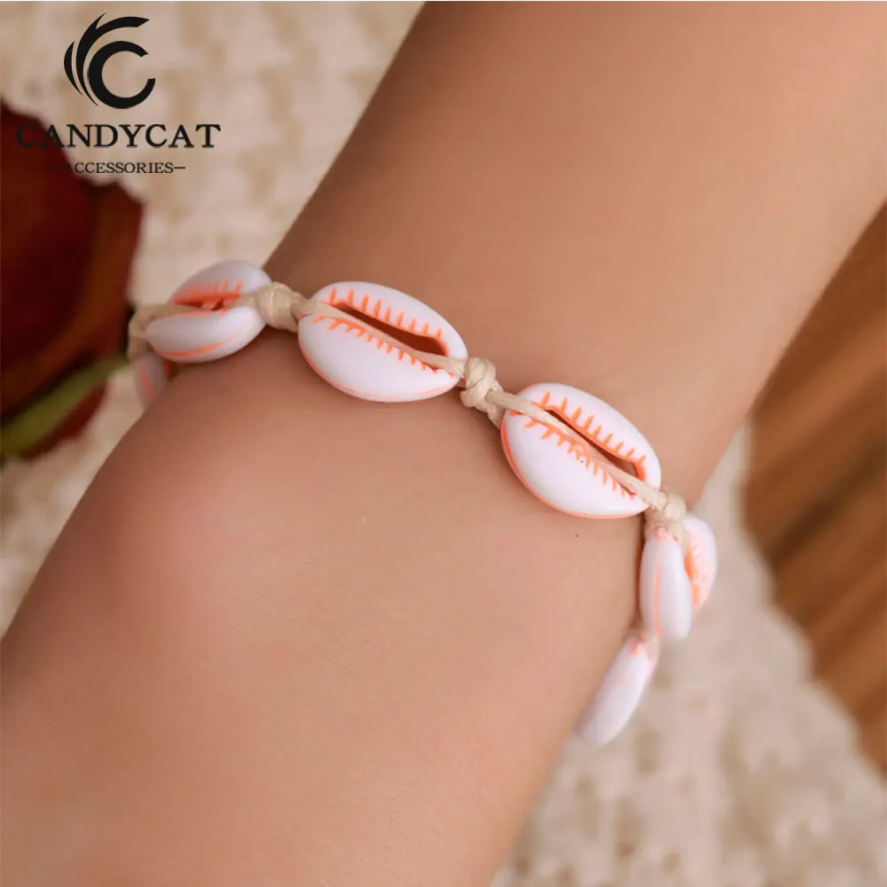 Hot Sale Colorful Natural Seashell Vsco Bracelets For Women Shell Beaded Strand Bracelet Best Friend Gifts Boho Accesorios Mujer | Украшения