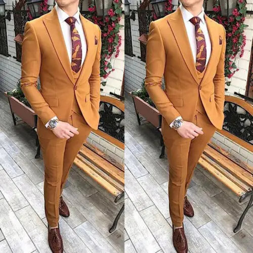 Новый мужской костюм на одной пуговице модное приталенное платье жениха лучший