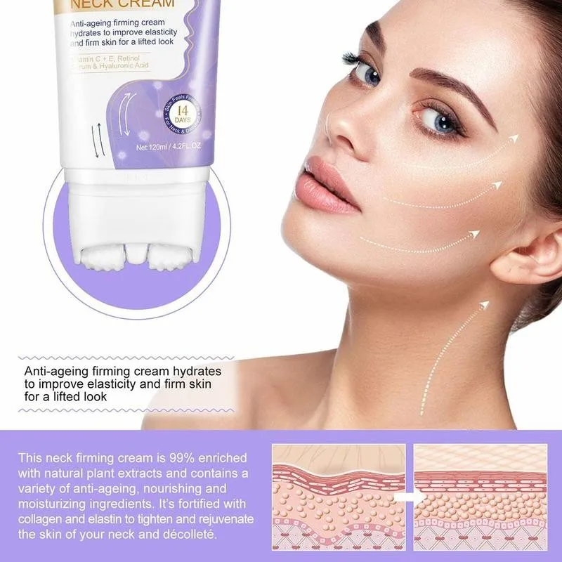 

Neck Massage Cream Nourish Prevent Neck Cream Serum Roller Moisturizing Double Care With Neck Neck A5I6