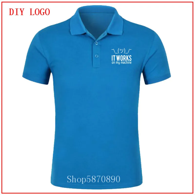 Мужская футболка-поло 2020 программирующая футболка с коротким рукавом | одежда