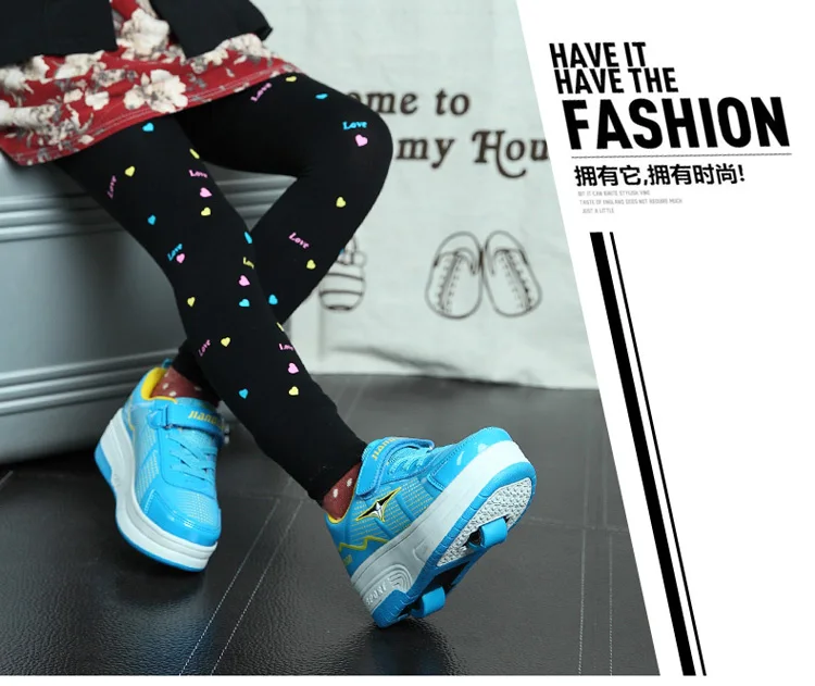 EUR 28-42 NEW Children Junior Roller Skate Shoes Kids Sneakers With Two heelies Boys Girls Wheels Shoes Adult Casual boys Shoes