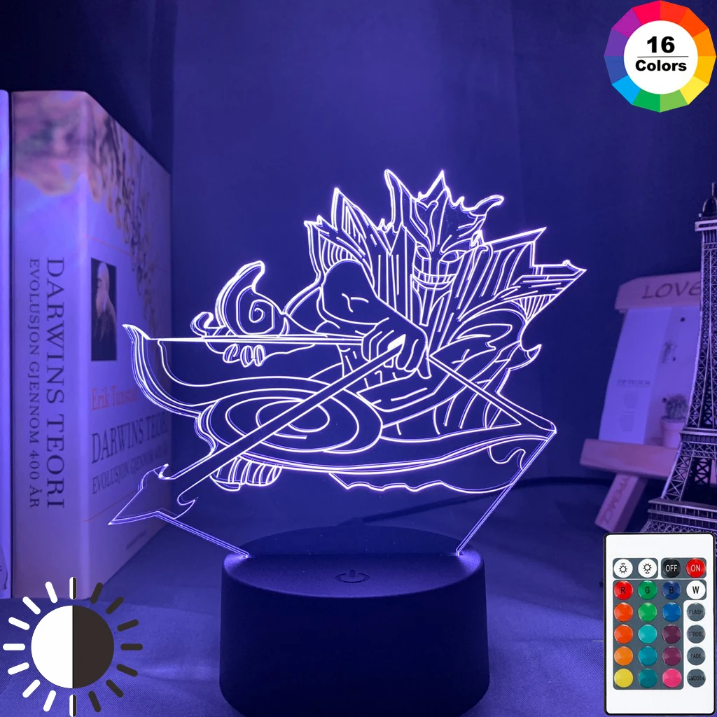 Аниме Наруто Itachi Uchiha Sasuke Susanoo 3d светодиодный ночной Светильник для фанатов манги