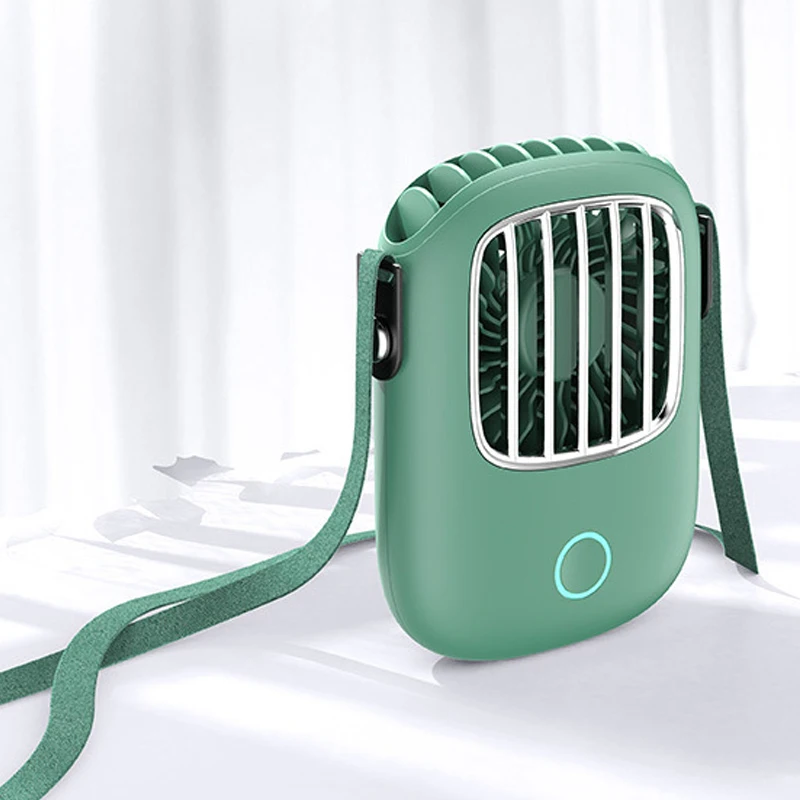 Подвесной шейный портативный вентилятор с зарядкой от Usb охлаждающий воздушный