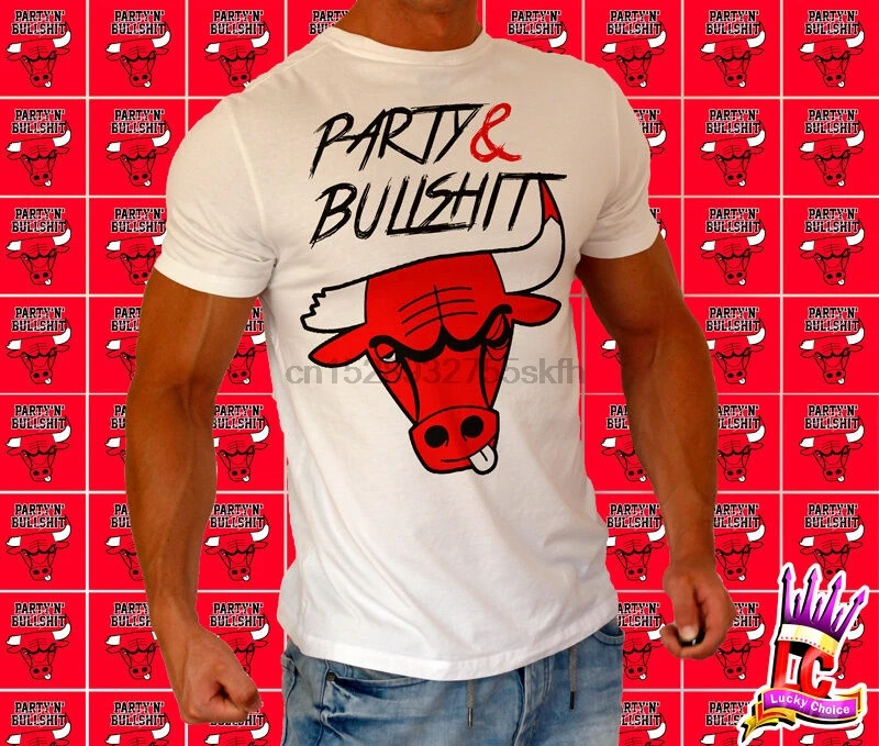 Мужские футболки повседневные вечерние фигня красные быки Чикаго баскетбол