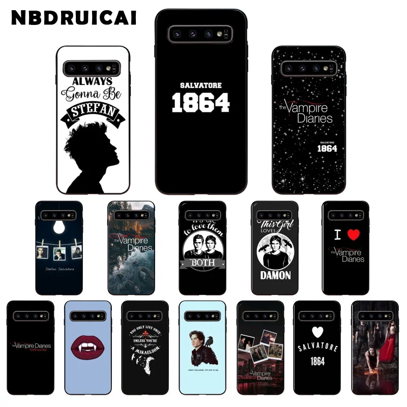 Высококачественный силиконовый чехол NBDRUICAI The вампир для телефона Samsung S9 plus S5 S6 edge