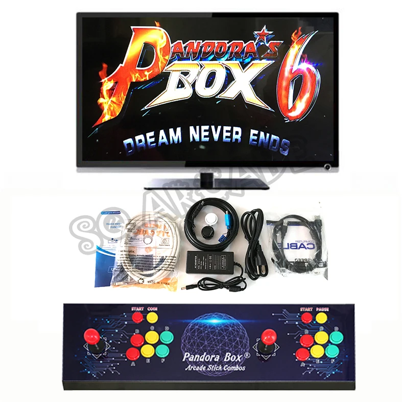 Домашняя игровая консоль Pandora Box 6 1300 в 1 контроллер для 2 игроков уличный башмак