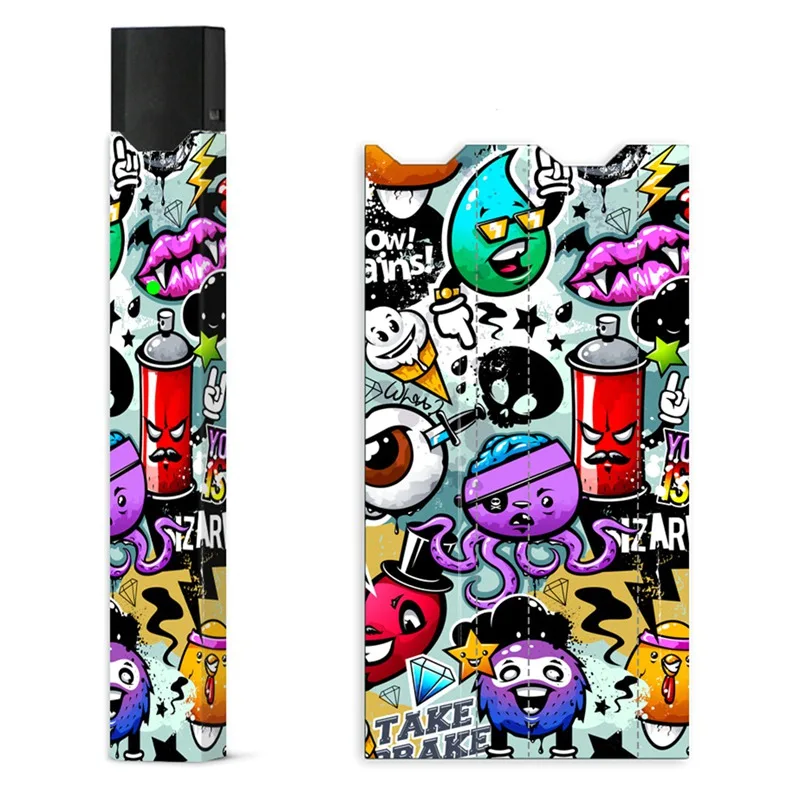 

Fashion Sticker For JUUL Electronic Cigarette With 20 patterns Vape Skin Stickers