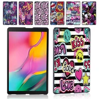 for samsung galaxy tab a 8 0 inch 2019 t290t295 graffiti art pattern shockproof high quality tablet back shell stylus