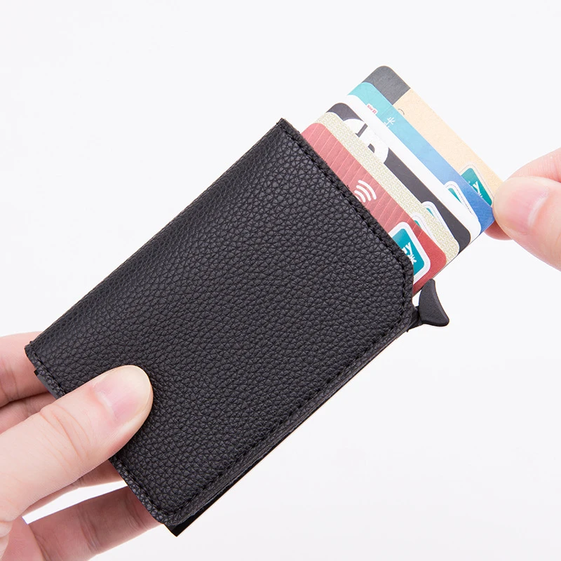 Карбоновый держатель для карт Rfid мужские бумажники кошелек мужской черный