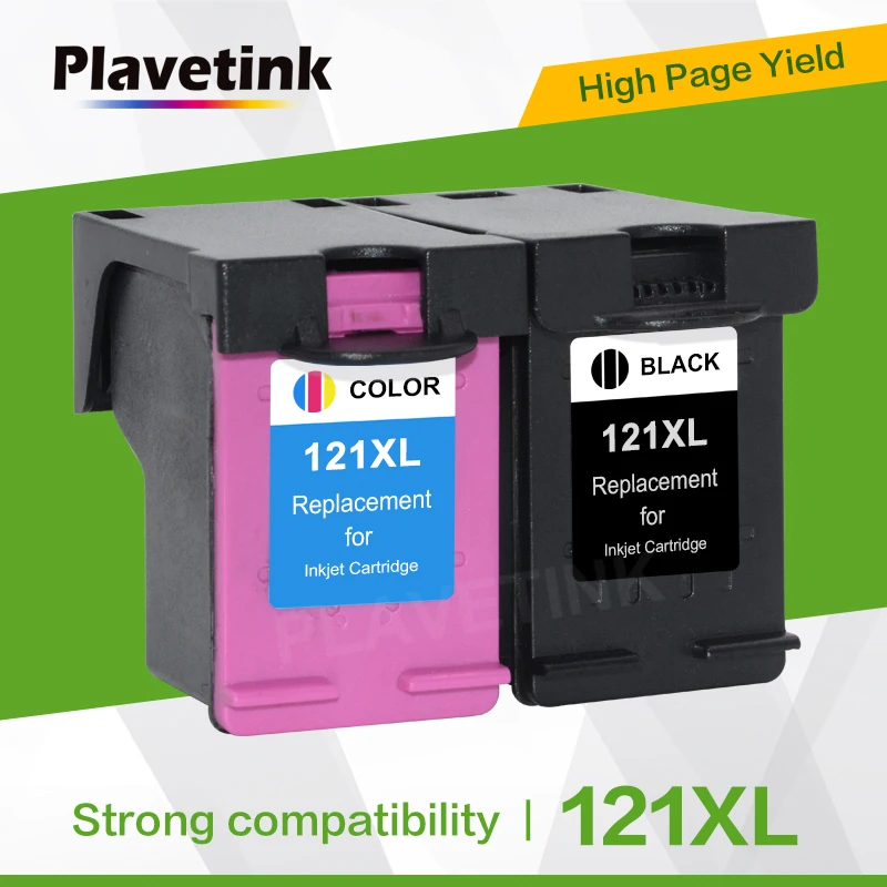 

Plavetink 121XL Refilled Ink Replacement for HP 121 XL Cartridge for HP121 Deskjet D2563 F4283 F2423 F2483 F2493 F4583