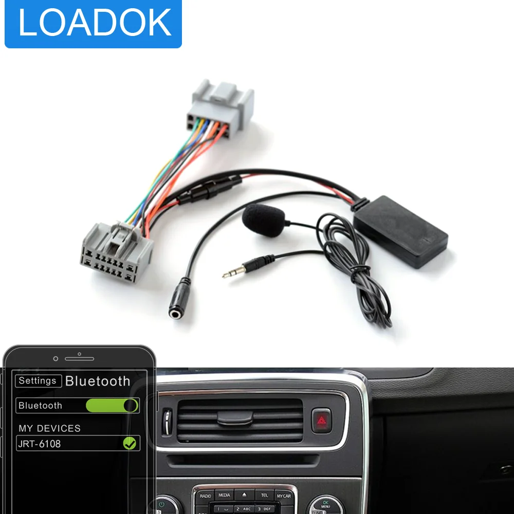 Новый Автомобильный Bluetooth модуль AUX в адаптер громкой связи для Volvo C30 S40 V40 V50 S60 S70 C70