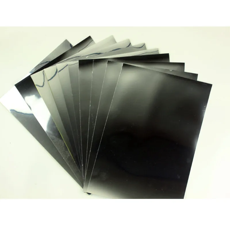 

A4 self adhesive bright silver film inkjet pigment dyed mirror sticker will not fade, 20 bright colors, bright and reflective