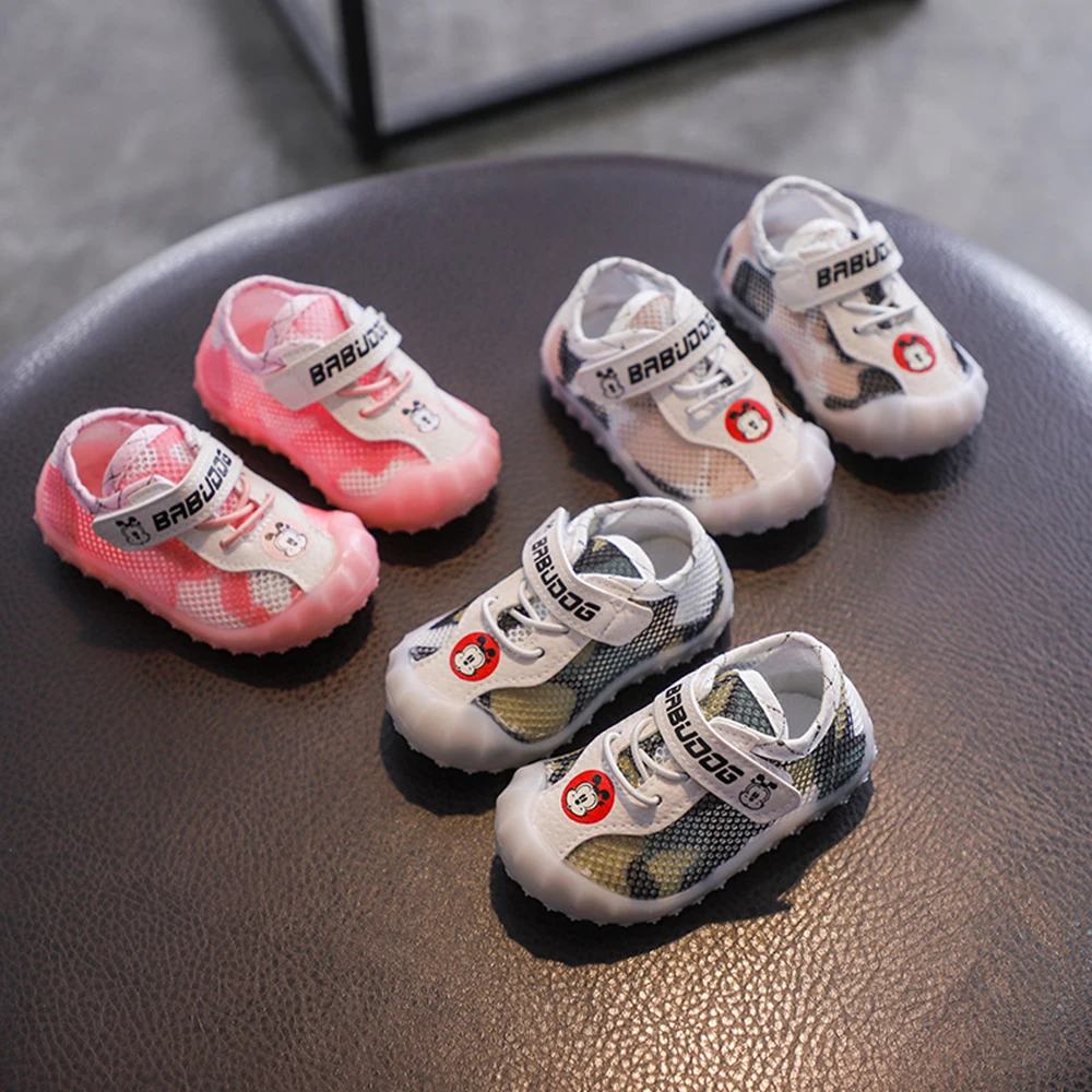 

Children Shoes Boys Girls Sport Shoes Breathable Mesh Sneakers Soft Bottom Non-slip Fashion Baby Casual Shoes Kids Sneakers