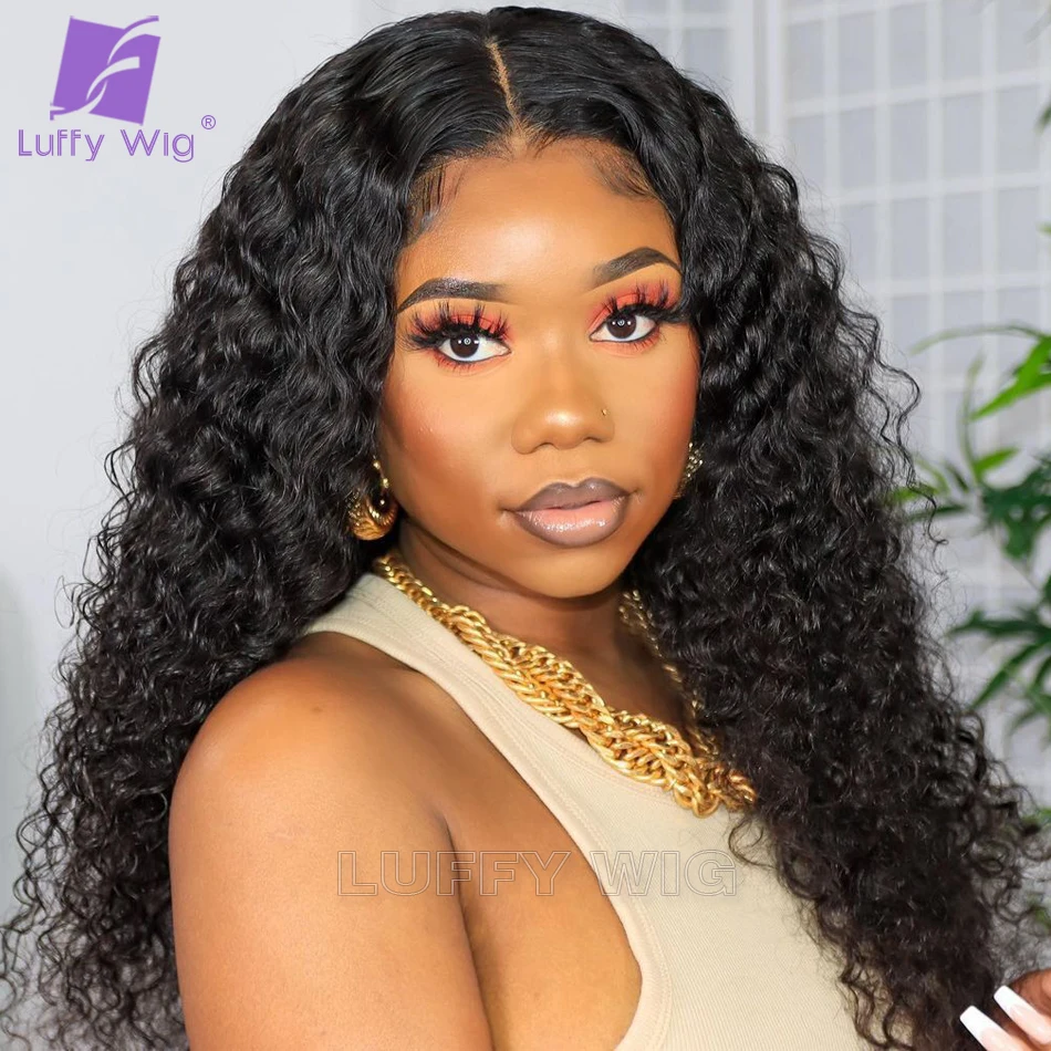 

13x6 HD Lace Frontal Wig Curly Lace Front Human Hair Wigs Glueless With Baby Hair For Women Pre Plucked Brazilian Remy Luffywig