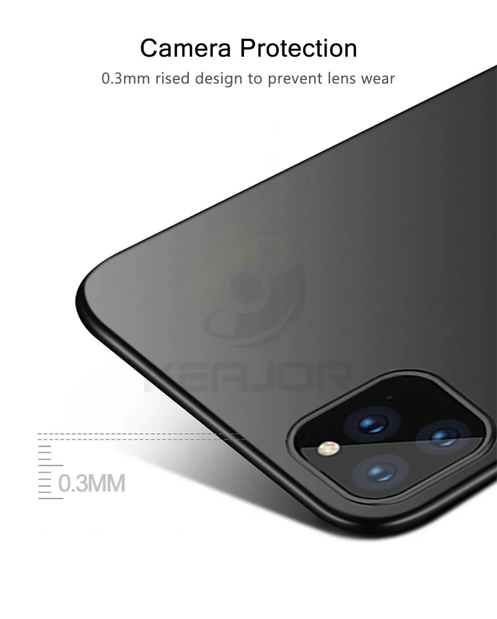 Keajor чехол для iPhone 11 Max Pro Чехол Ультра тонкий мягкий матовый Силиконовый ТПУ бампер чехол для iPhone 11 Pro Телефон fundas