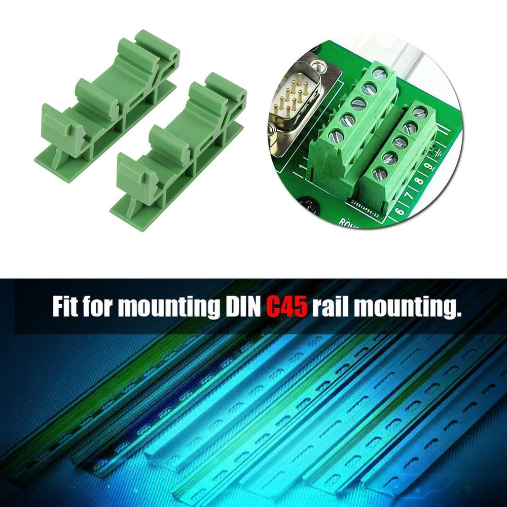 Прочные 10 шт. монтажных зажимов PCB DIN C45 для плат держателей электронных
