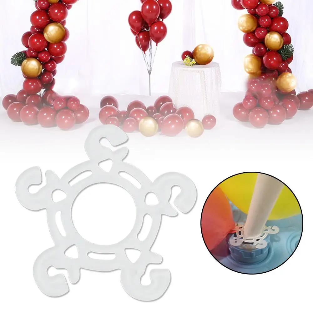 

60PC Balloon Arch Ring Buckle Plum Blossom Clip Bracket Wedding/Birthday Party Balloons Backdrop Decor Balloon Chain Arch