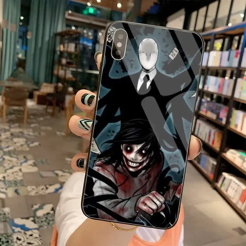 Creepypasta Ticci Toby x reader Luxury Unique Phone Cover Tempered Glass For iPhone 11 Pro XR XS MAX 8 X 7 6S 6 Plus SE 2020case | Мобильные