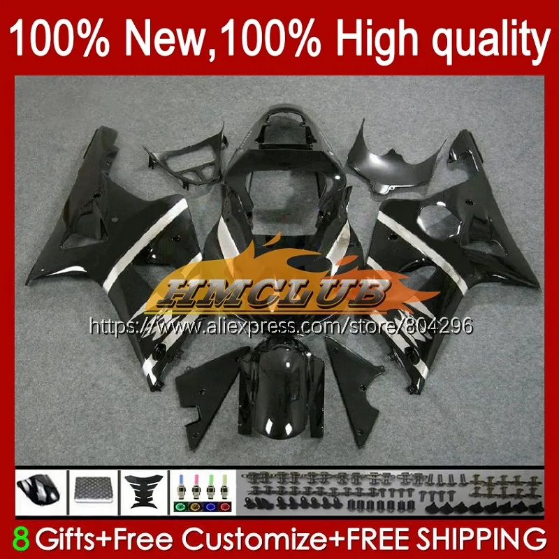 Корпус для SUZUKI GSXR 1000 K2 черный серебристый GSXR1000 1000CC 32No.4 GSX R1000 00 01 02 2000 2001 2002