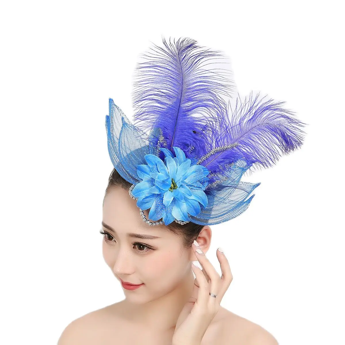 Головной убор для танцев головной с цветком выступлений аксессуары |