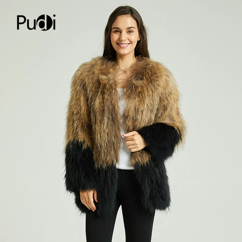 

Зимнее пальто из натурального меха енота куртка жилет Новинка для женщин из натурального меха, пальто, куртки, Ct838