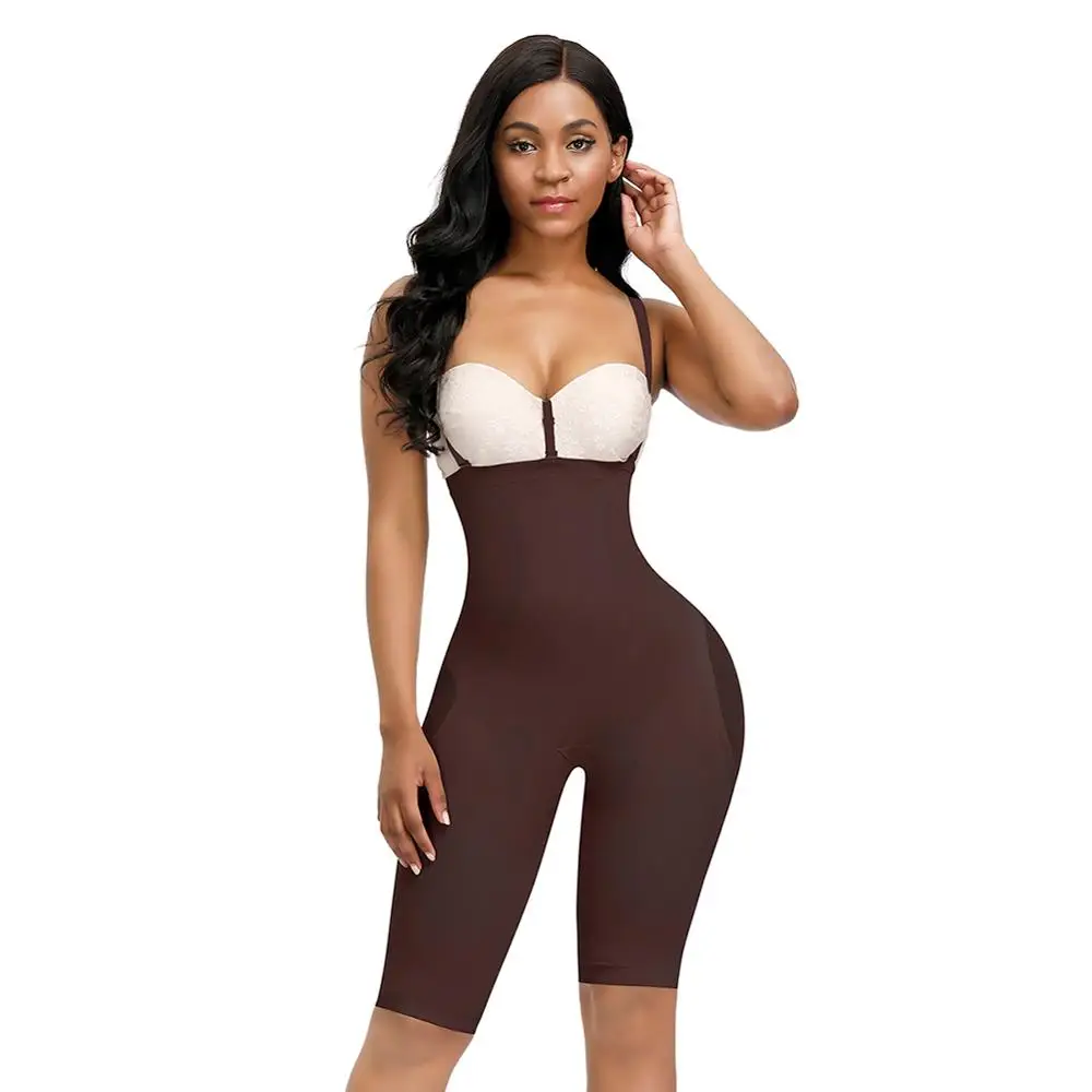Dark Brown Lover beauty Semaless Высокая талия контроль животика моделирующее белье Корректирующее белье для похудения нижнее белье подтягивающий корсет - Цвет: Dark Brown