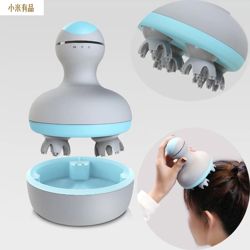 Массажер Youpin Mini 3D для головы M1 устройство сухого и влажного массажа с двумя