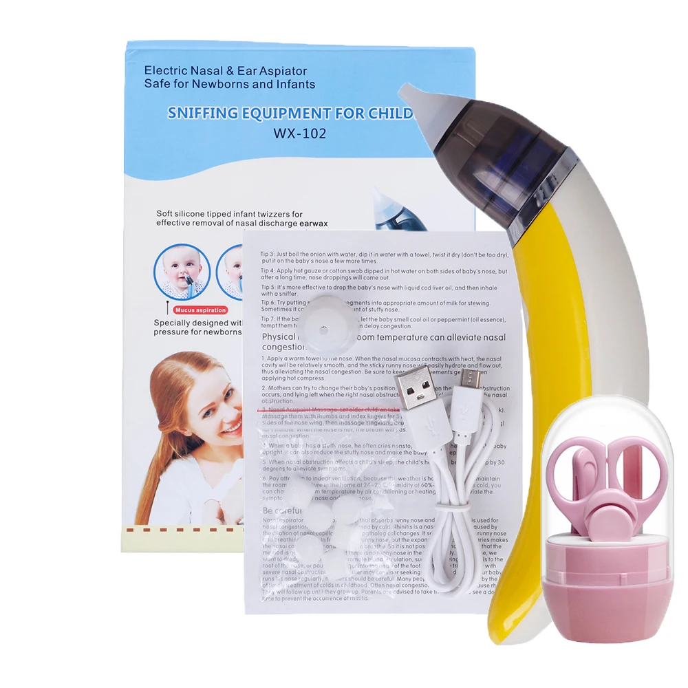 

2019 Baby Nasal Aspirator Electric Nose Cleaner Sniffling Equipment Safe Hygienic Nose Snot Cleaner For Newborn Infant Toddler