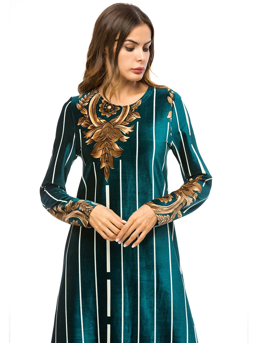 Мусульманское платье одежда Isamic Марокканское кафтан простое модное с длинным