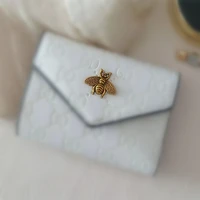 womens short wallet wholesale luxury style 2021 new fashion all match womens wallet portable pu card case korean letter bag