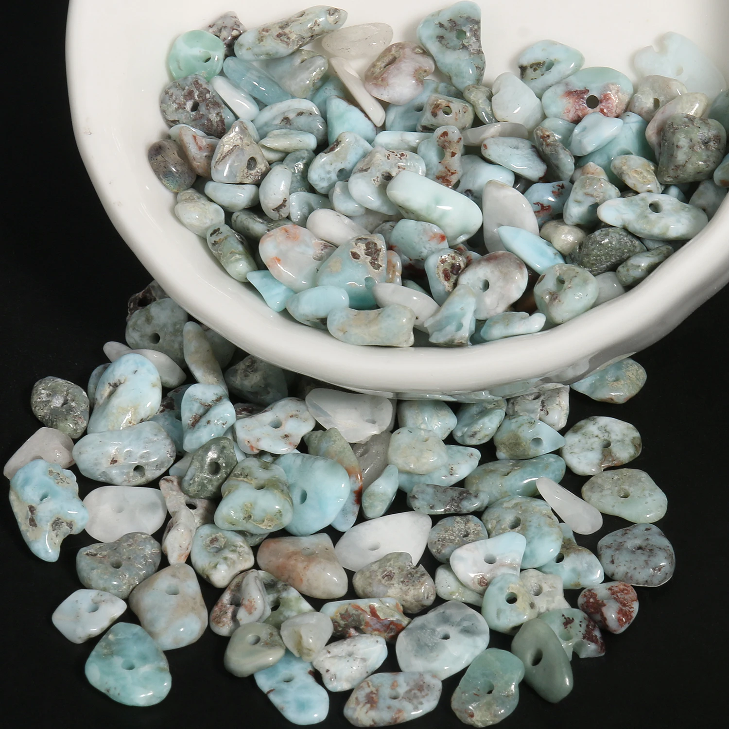 

larimar 3-8mm Natural Stone Beads Irregular Loose Spacer Beads for Jewelry Making DIY Bracelet Necklace Accessories 16inch