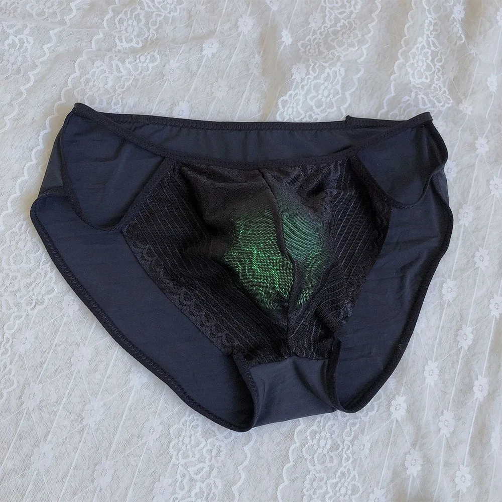 

Sexy Mens Lace Low Rise Briefs Lingerie Bulge Pouch Underwear Underpants Sexy Bladder Bag Men's Thong Underwear Large Breat