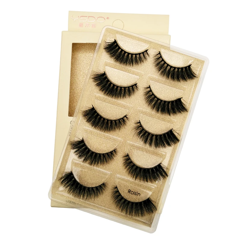 

ADORABLEGIRL 5pairs 3D Faux Mink Eyelashes High Quality Deluxe Make Up Fluffy and Natural 100% Cruelty free hot sale maquillaje