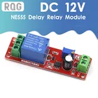 DC 12 В реле задержки таймера экран модуль NE555 таймер переключатель Регулируемый Модуль контроллера от 0 до 10 секунд 0  10 с Автомобильный осциллятор
