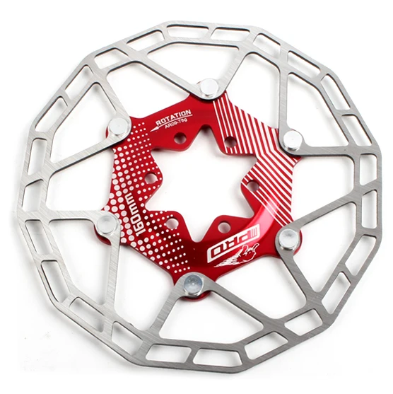 MTB Ultra licht bremsbelag Schnell Abkuhlen Fahrrad Kuhlung Disc Bremse Schwimm Rotor 7075 AL Edelstahl Mountain Road Bike 160mm