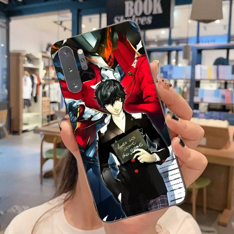 Чехол YJZFDYRM Persona 5 для телефона чехол Samsung Note 7 8 9 10 Lite Plus Galaxy J7 J8 J6 2018 Prime | Мобильные