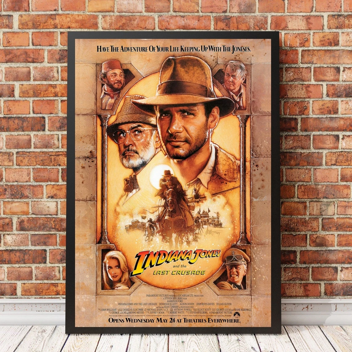 

Плакат из фильма Индиана Джонс и последний крестовый постер, холст без рамки, картина для украшения дома (без рамки)