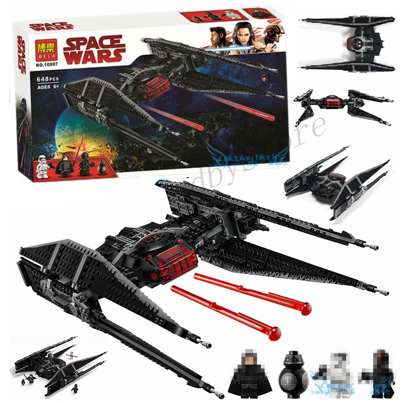 Строительные блоки Kylo Ren TIE новые Звездные войны Lepinblocks 05127 наборы Fighter StarWars