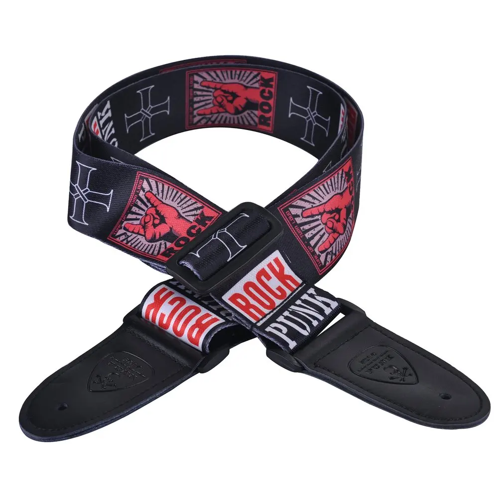 

New Design Universal Characteristic Graffiti Guitar Strap Colorful Painted Anti-slipped Strap For Classical Guitar Bass