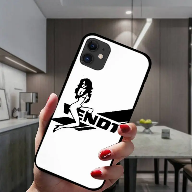 

ZFGHSHYQ Fendt Tractor Black Soft Silicone Phone Case For IPhone 6 6s 7 8 Plus X Xs Xr Xsmax 11 12 Pro Promax 12mini